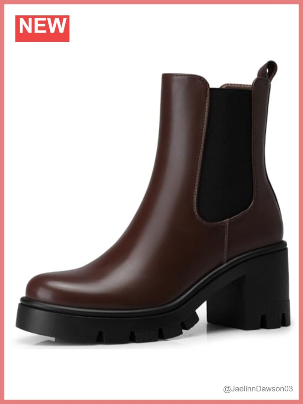 Women Chelsea Ankle Boots: 2.9 Inch Platform Comfortable Boot